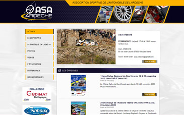 Site internet ASA Ardèche