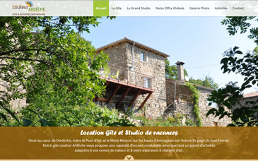 Site internet Couleur Ardèche