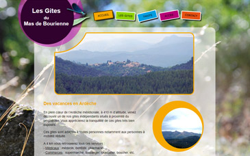 Site internet Gites du Mas de Bourienne