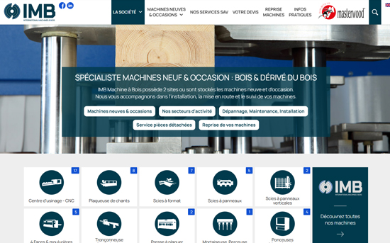 Site internet International Machines à Bois