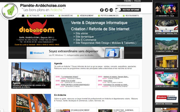 Site internet Planète Ardéchoise